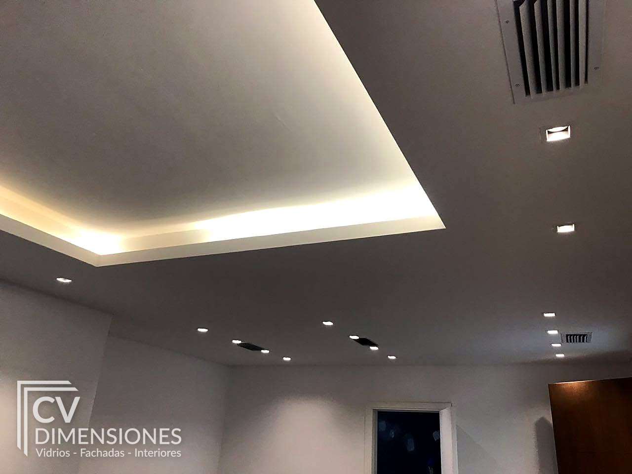Cielorraso con iluminación LED