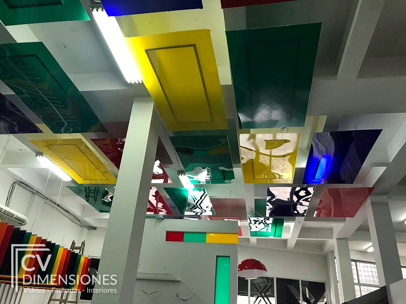 Cielorraso decorativo de acrílico